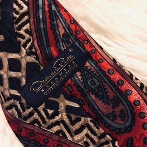 Vtg 100% Silk OSCAR De La RENTA Couture Me…